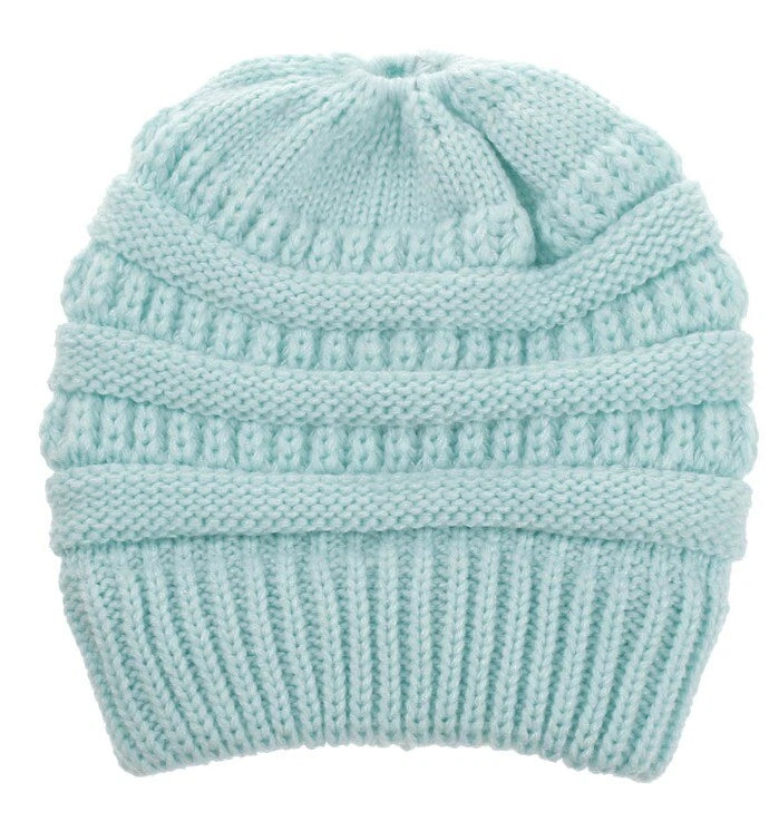 Ladies Ponytail Beanie Hat