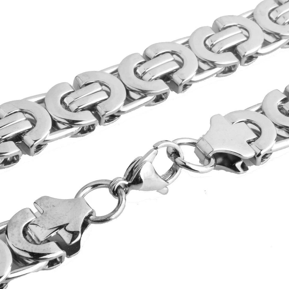 Stainless Steel Byzantine Chain Bracelet