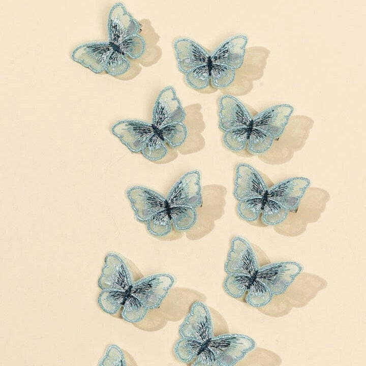 Butterfly Barrettes Hair Pins Imitation Bridal Jewelry Hair Clip Accessories UK