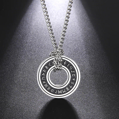 Viking Rune Circle Pendant KK Labib