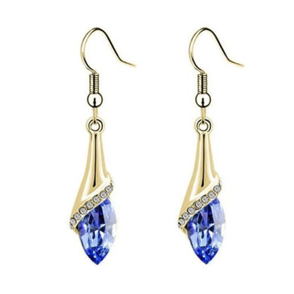 Dangle Leaf Earrings Teardrop