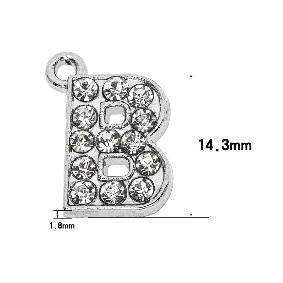 A to Z Rhinestone Letter Pendant