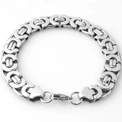 Stainless Steel Byzantine Chain Bracelet