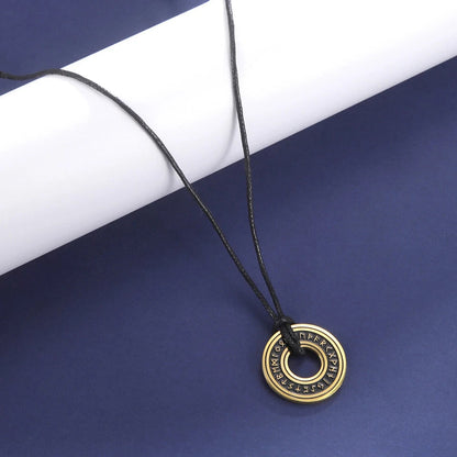 Viking Rune Circle Pendant KK Labib