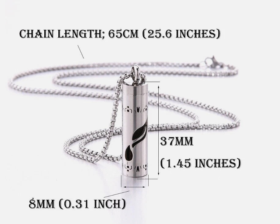 Aromatherapy Pendant with Round Box Chain KK Labib