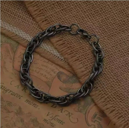 Retro Twist Double BuckleChain Bracelet