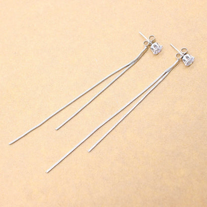 Long Chain Tassel Drop Dangle Earrings
