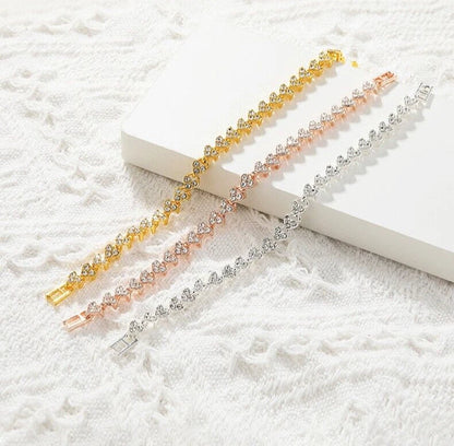 Single Row Rhinestone Bracelet KK Labib