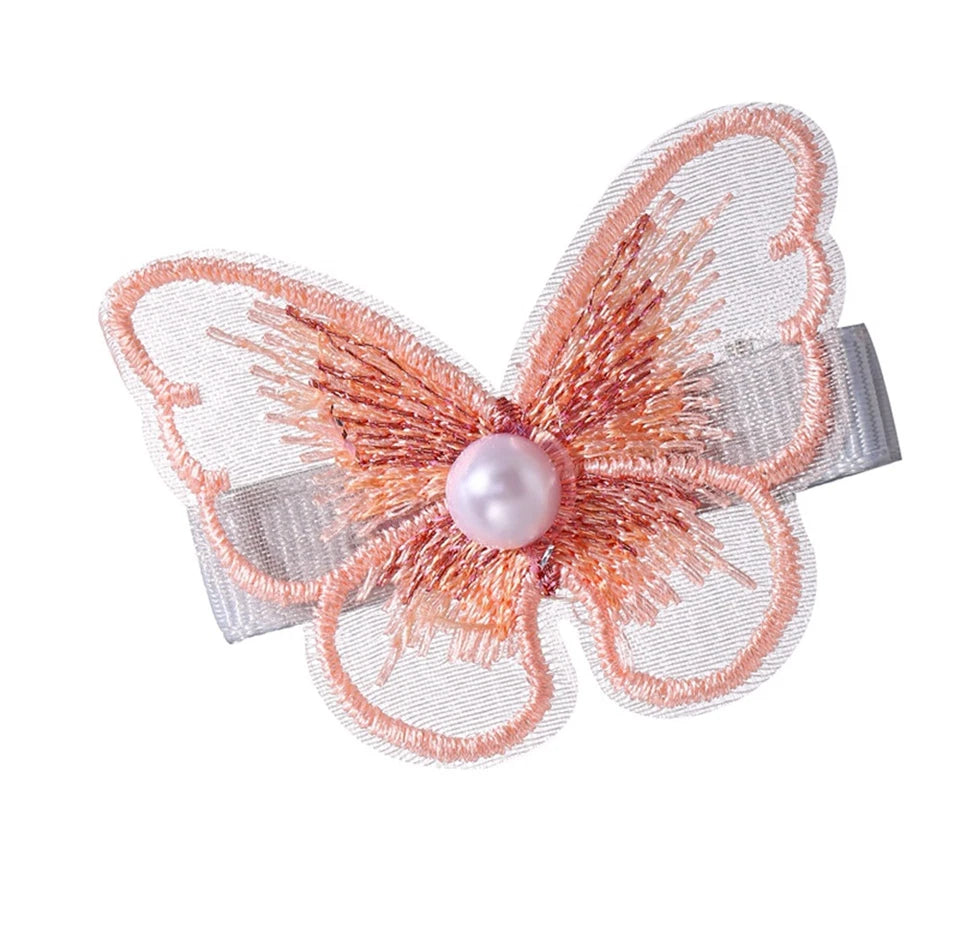 Butterfly Barrettes Hair Pins Imitation Bridal Jewelry Hair Clip Accessories UK