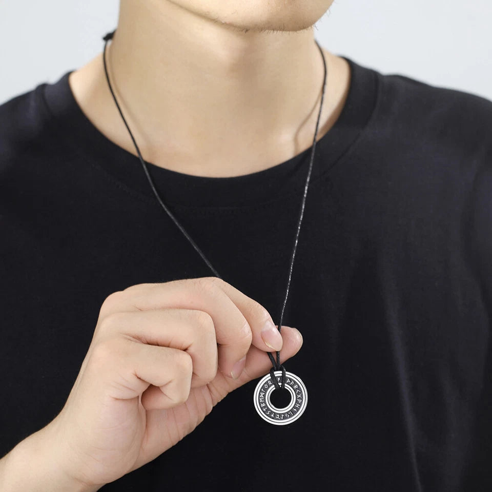 Viking Rune Circle Pendant KK Labib