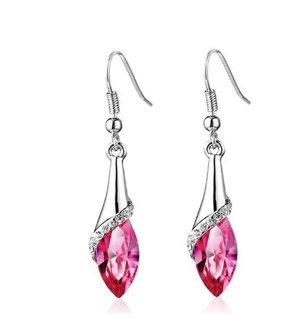 Dangle Leaf Earrings Teardrop