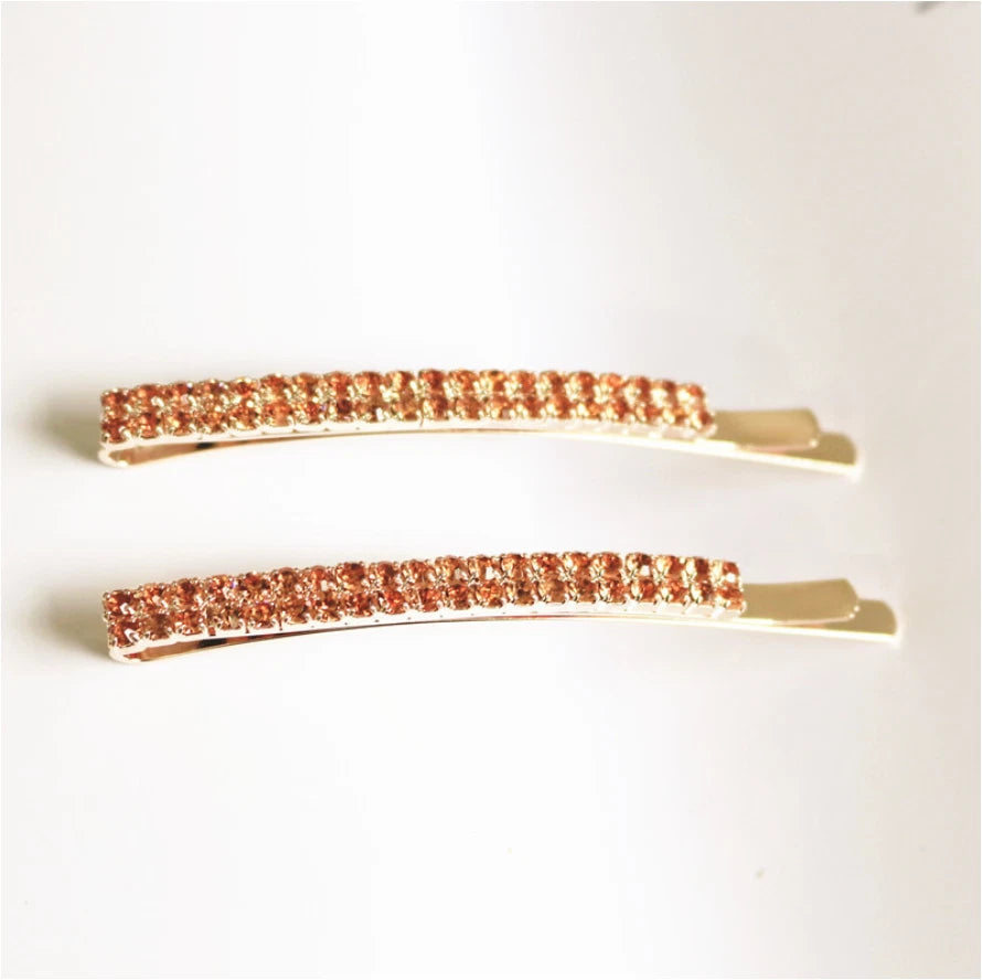 Color Clip Rhinestone Hairpin Crystal