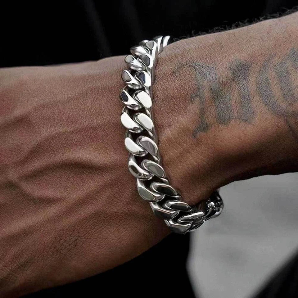 Cuban Solid Classic Thick Bracelet