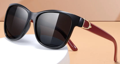 Polarized Sunglasses Square Frame Sports Driving with Pouch Men's Women Eyewear