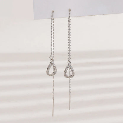 Long Chain Tassel Drop Dangle Earrings