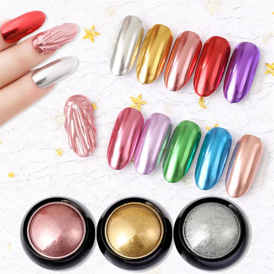 Mirror Nail Art Glitter Powder KK Labib