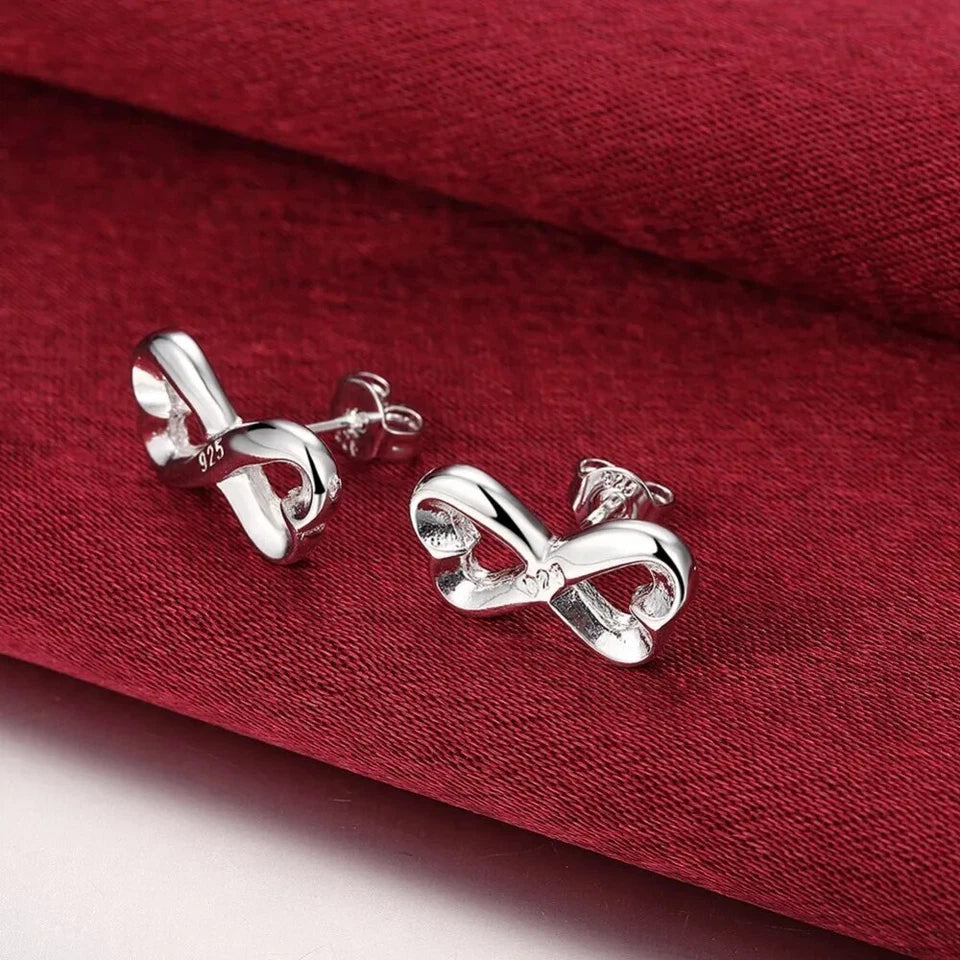 Silver Stunning Various Style Stud Earrings