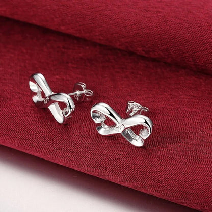 Silver Stunning Various Style Stud Earrings