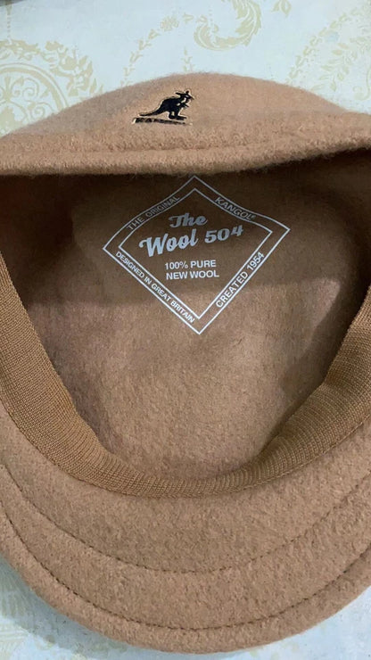 Kangol Woolen And Mesh Beret Artist Caps