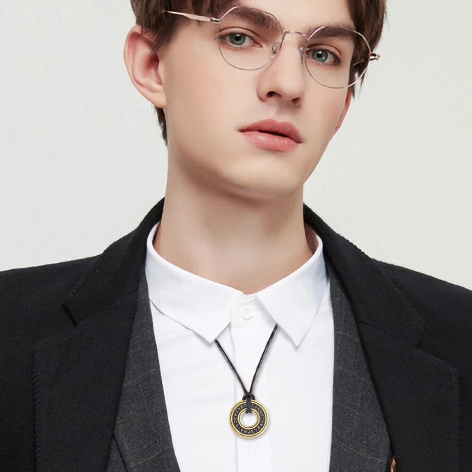 Viking Rune Circle Pendant KK Labib