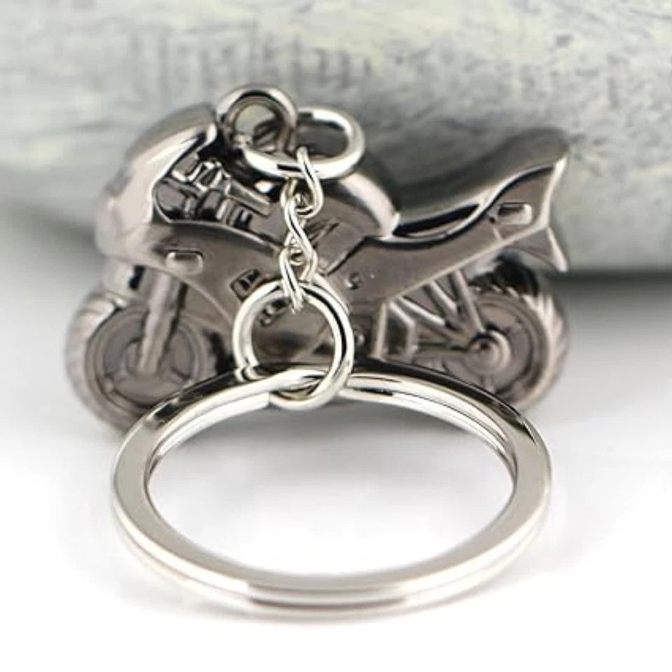 Classic 3D Motorcycle Keychain
