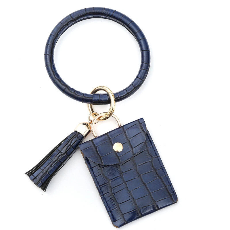 Leather Bag Holder Keyring