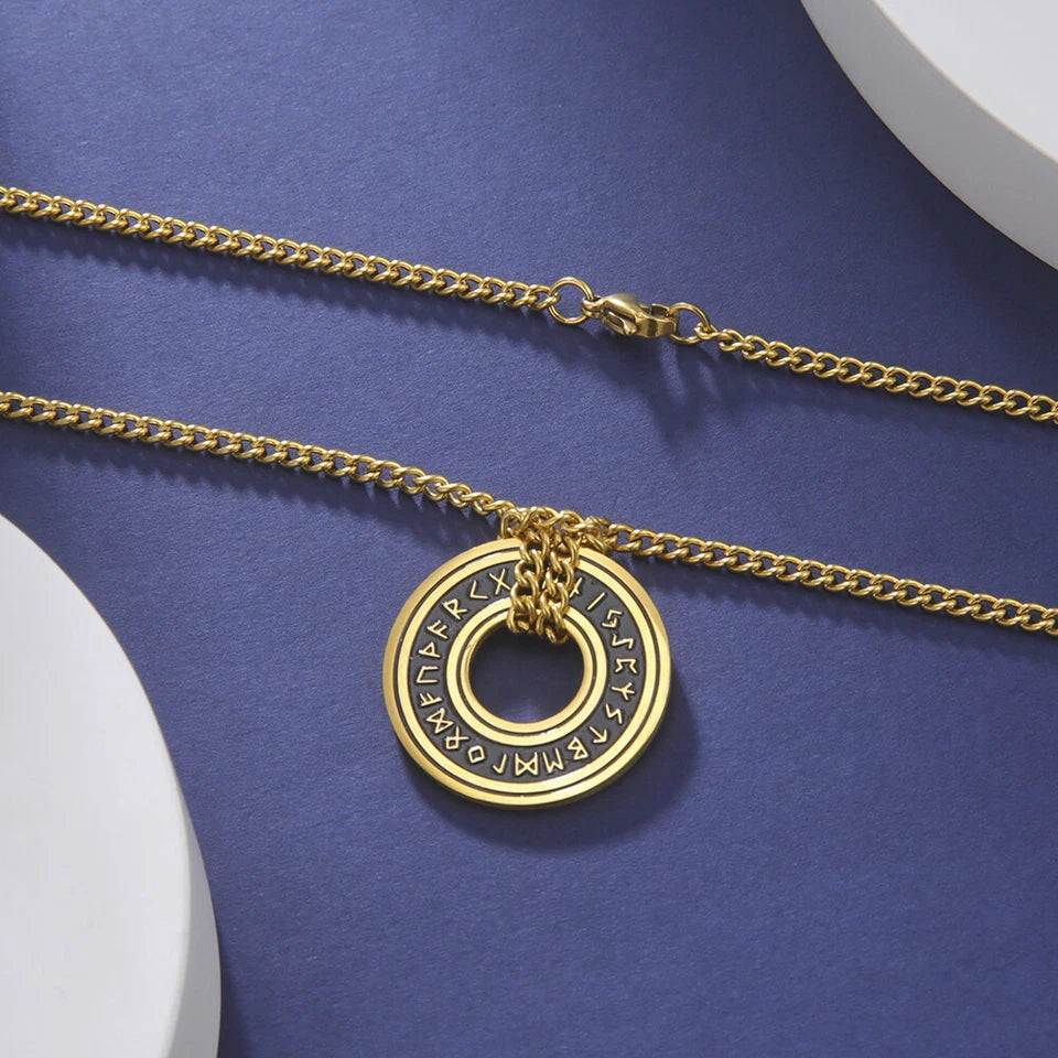 Viking Rune Circle Pendant KK Labib
