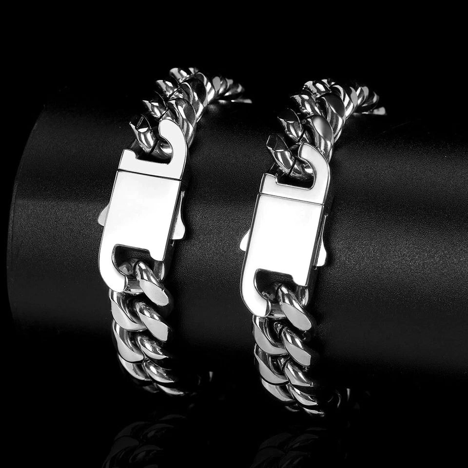 Cuban Solid Classic Thick Bracelet