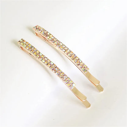 Color Clip Rhinestone Hairpin Crystal