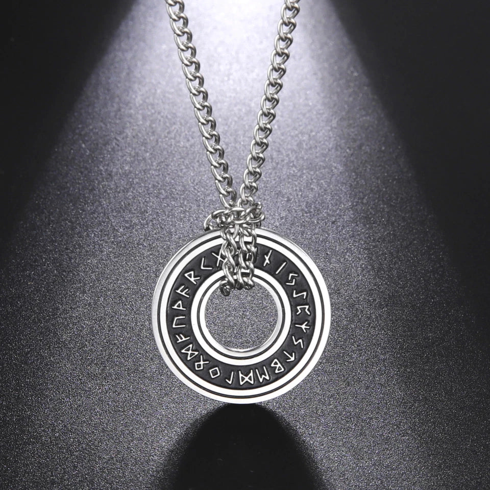 Viking Rune Circle Pendant KK Labib