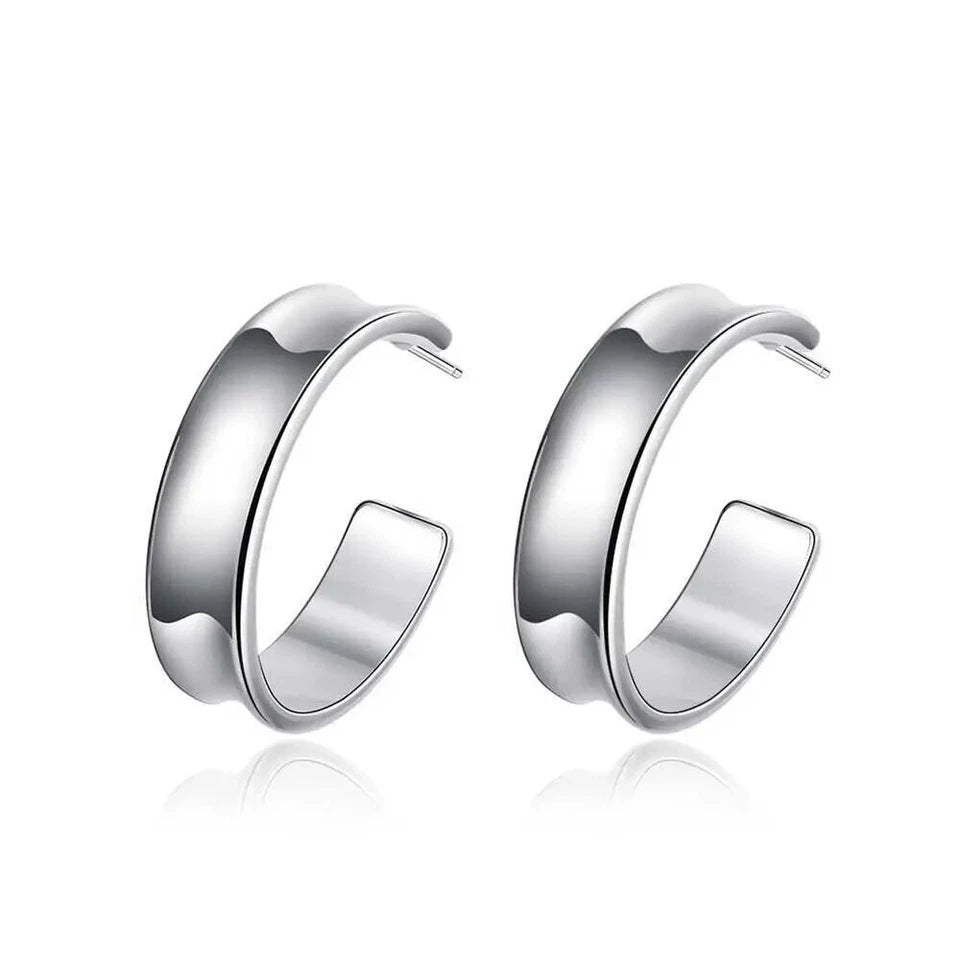 Silver Stunning Various Style Stud Earrings