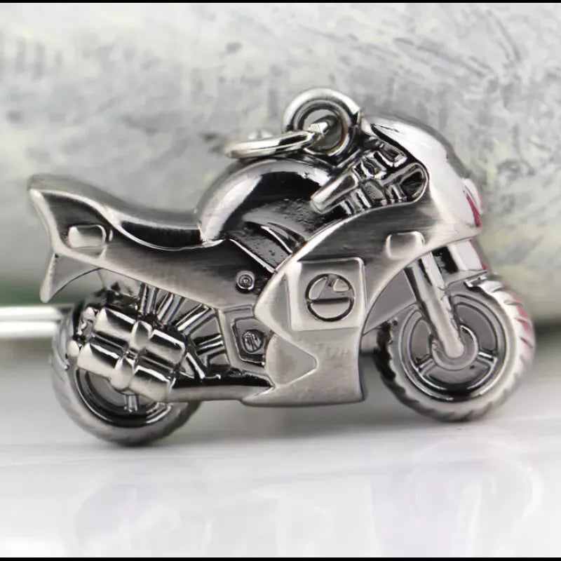 Classic 3D Motorcycle Keychain