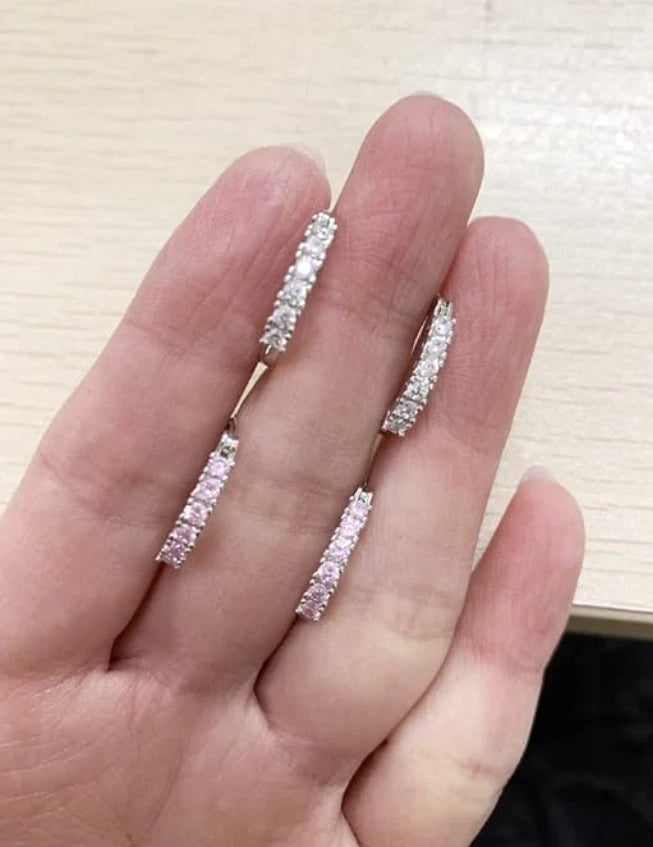 Sapphire  Hoop Earrings