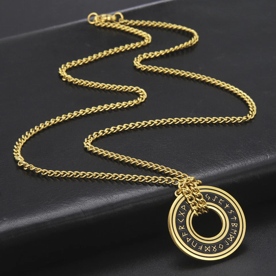 Viking Rune Circle Pendant KK Labib