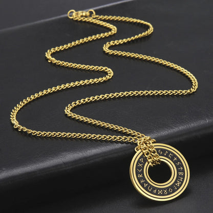 Viking Rune Circle Pendant KK Labib