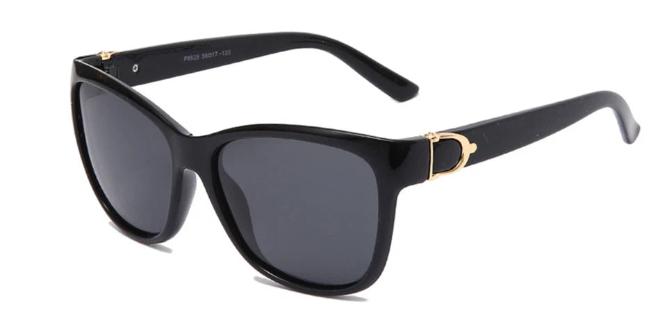 Polarized Sunglasses Square Frame Sports Driving with Pouch Men's Women Eyewear