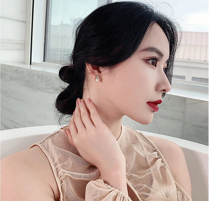 925 Sterling Silver Gold Plated Pearl Stud Bumble Bee Earrings Women Jewelry UK