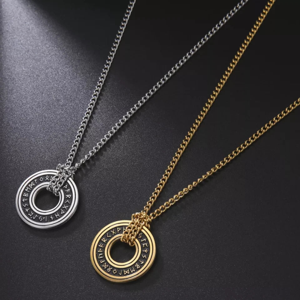 Viking Rune Circle Pendant KK Labib