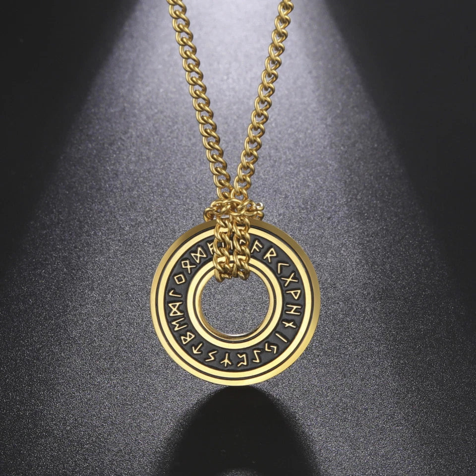 Viking Rune Circle Pendant KK Labib