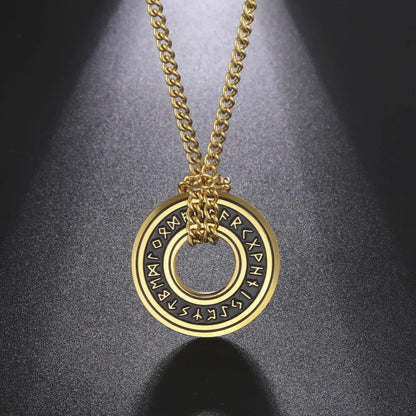 Viking Rune Circle Pendant KK Labib