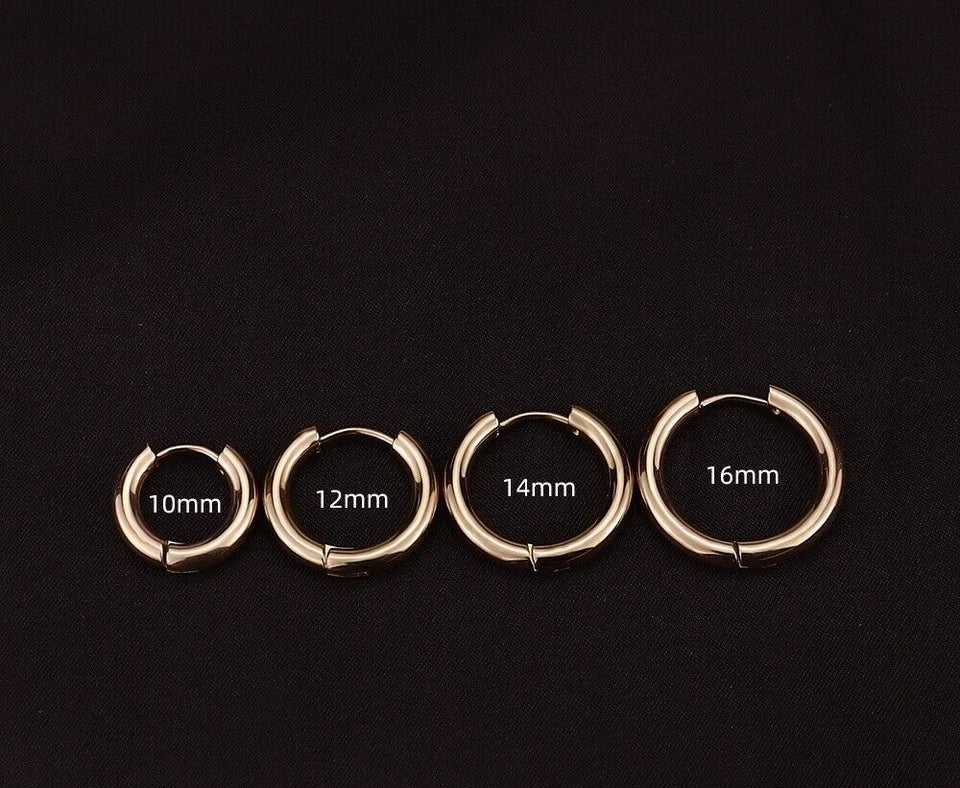 Surgical Stainless Steel Hoop Earring