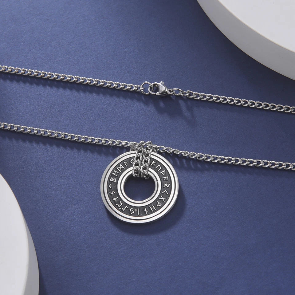 Viking Rune Circle Pendant KK Labib