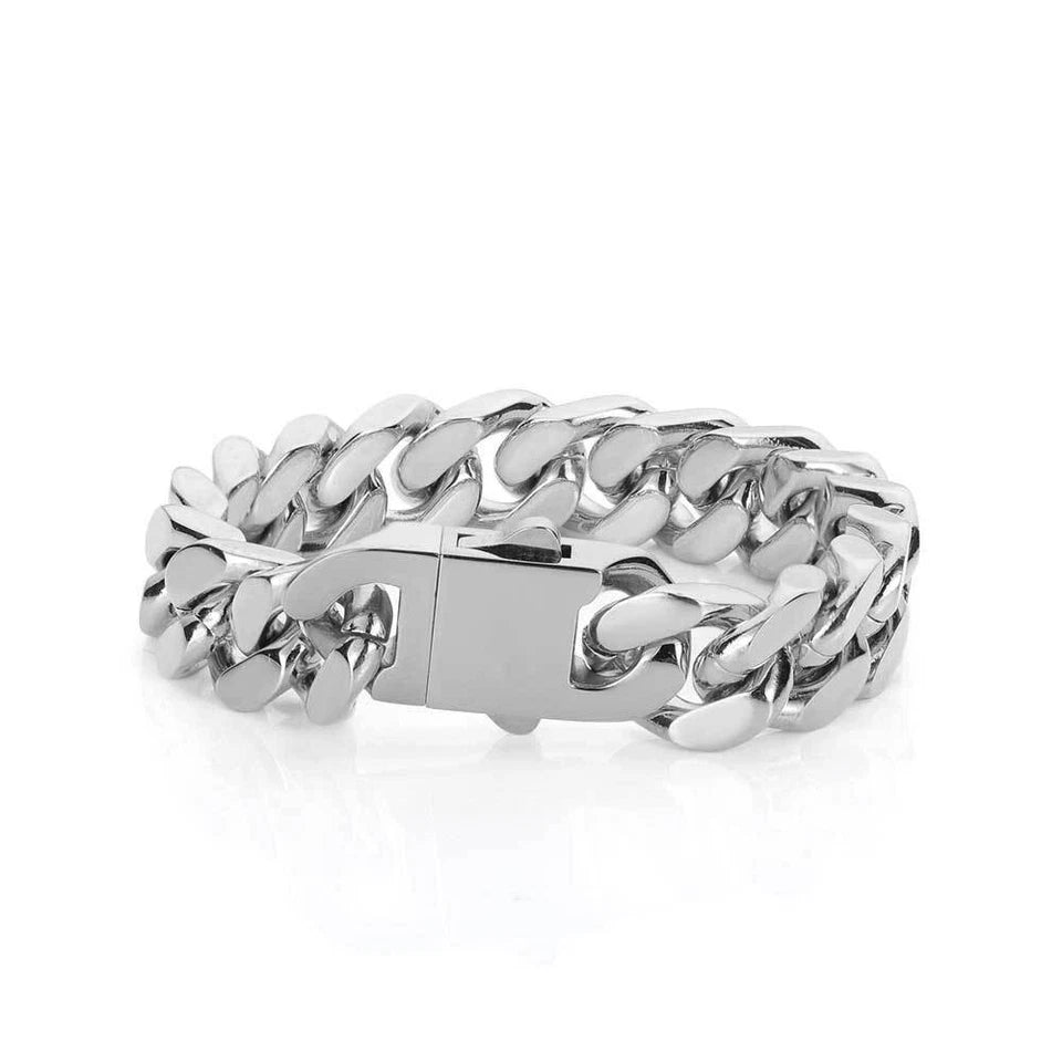 Cuban Solid Classic Thick Bracelet