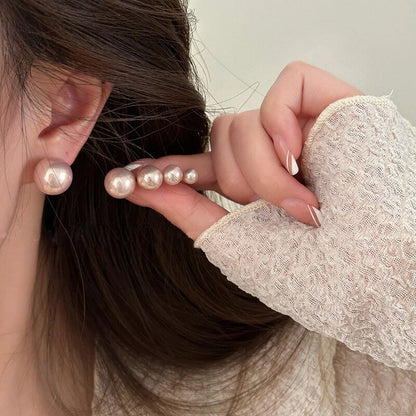 925 Sterling Silver White Pearl Resin Stud Earrings Wedding Jewellery 8mm-14mm