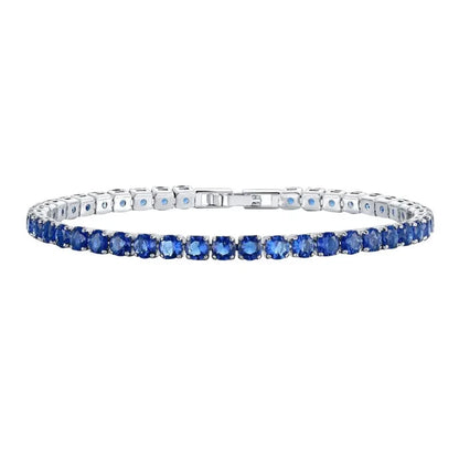 Silver Cubic Zircon Tennis Bracelet