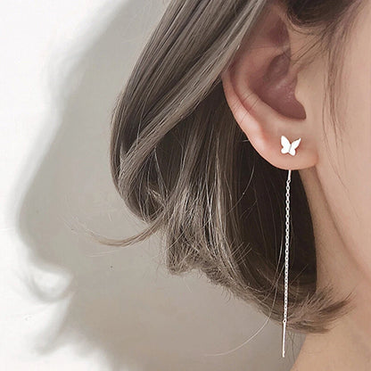 Long Chain Tassel Drop Dangle Earrings