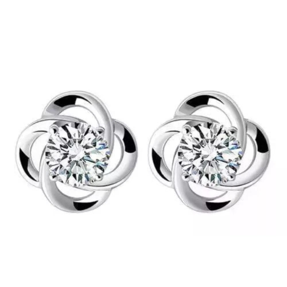 Four-leaf Clover Stud Earrings