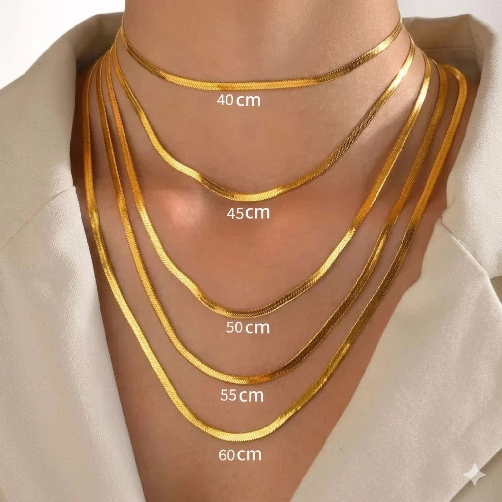 Flat Snake Chain Necklace