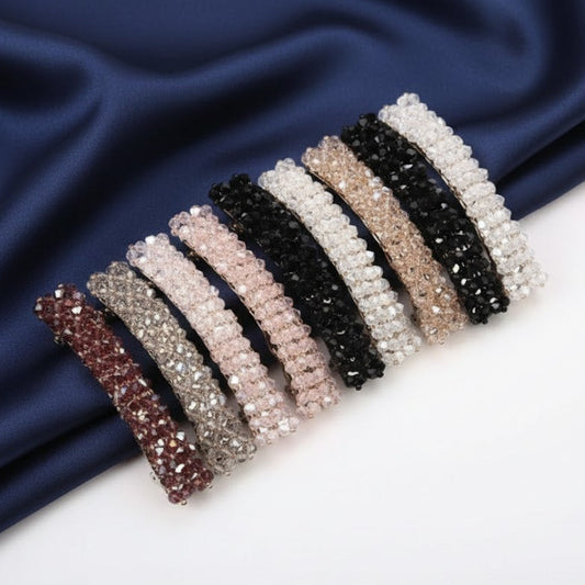 Women Fashion Girl Crystal Swan Hair Clip Barrette Hairpin Clips Ponytail Hair