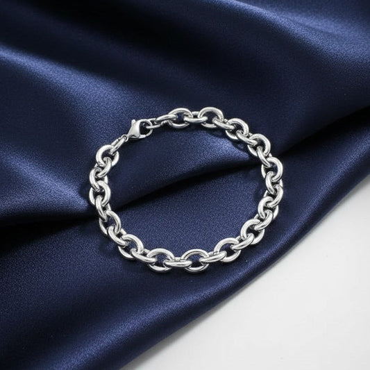 Curb Chain Circles Bracelets